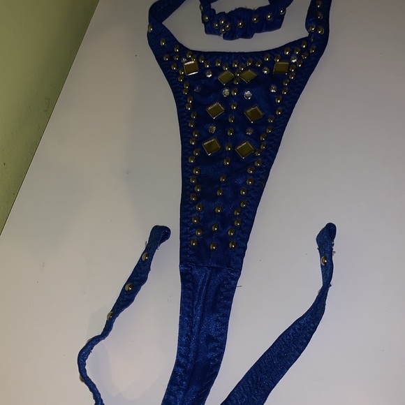 Custom made bikini bottom w/garter - Picture 5 of 8